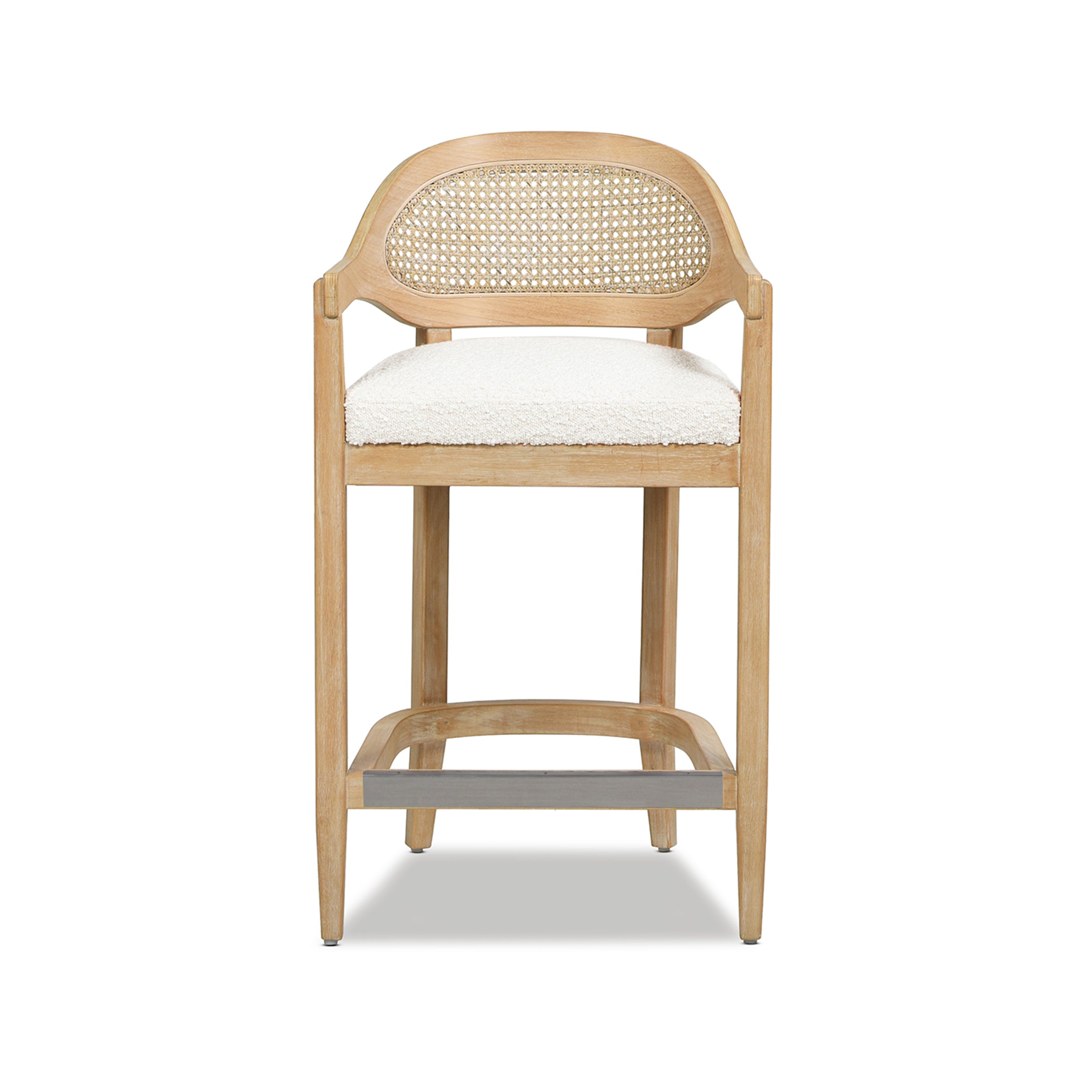 Americana Mid-Century Modern 26" Cane Back Counter Stool