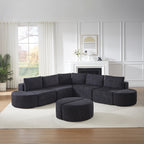 Modular Sofa Set in Chenille Fabric