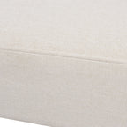 Jared Roll Arm Tufted Bench Settee, Sky Neutral