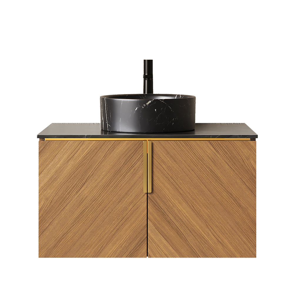 ARAI 30" Bathroom Vanity & Sink, Wall-Mounted Plywood Bathroom Storage Cabinet