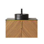 ARAI 30" Bathroom Vanity & Sink, Wall-Mounted Plywood Bathroom Storage Cabinet
