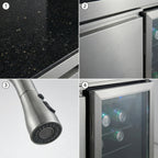 Sink and Fridge Combo for Outdoor Kitchen