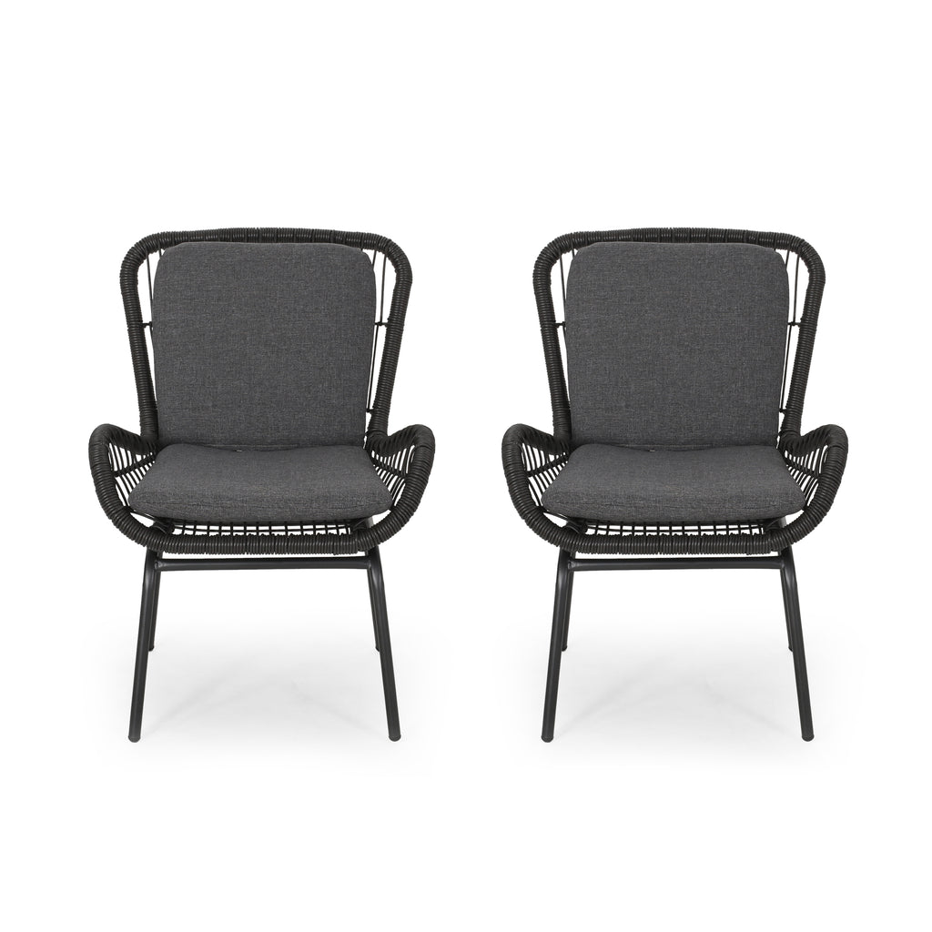 Mccaskill Patio Chair with Cushions (Set of 2)