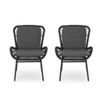 Mccaskill Patio Chair with Cushions (Set of 2)