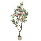 7FT Artificial Bougainvillea Tree with Realistic Flowers