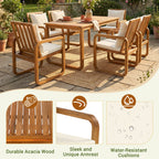 7 Pieces Patio Dining Set