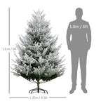 HOMCOM 6 Foot Artificial Christmas Tree