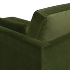 Knox 65" Modern Farmhouse Chaise Lounge Chair, Olive