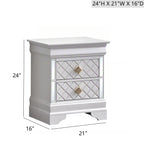 Verona G6735-N Nightstand - Pearl