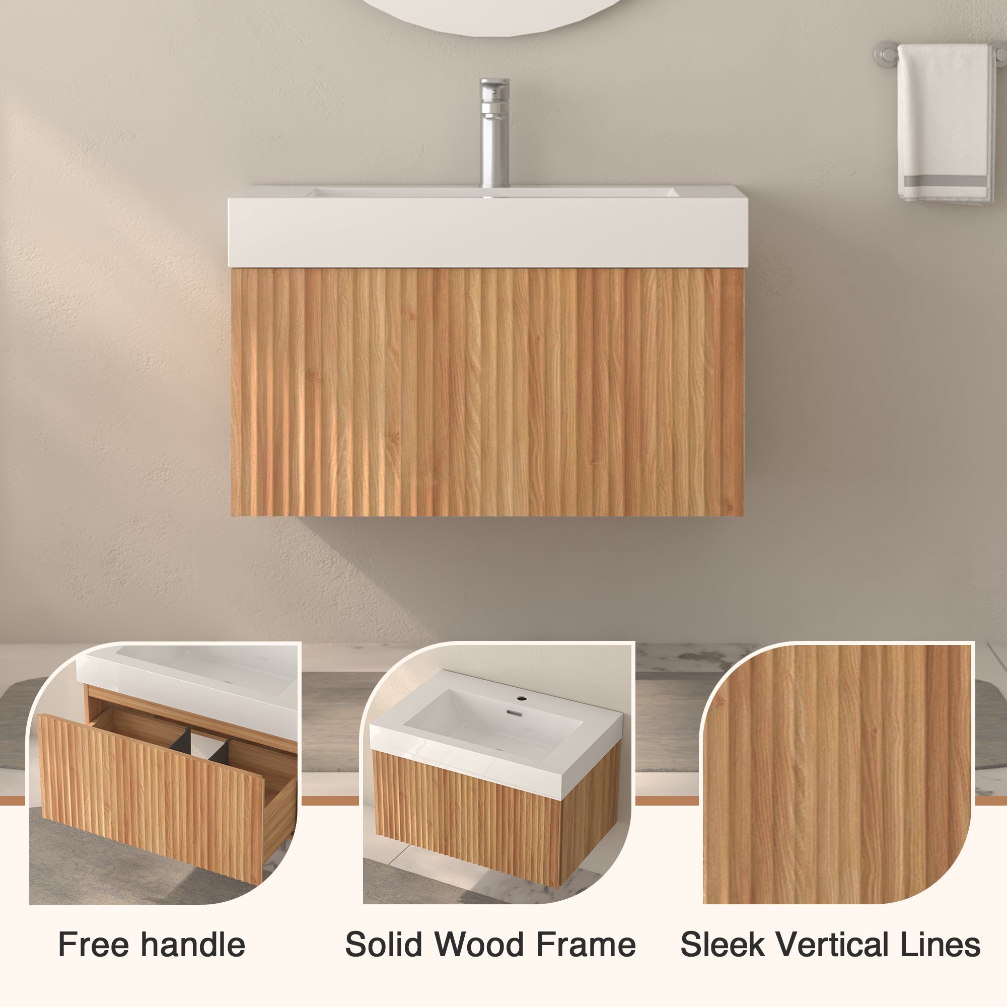 30" Bathroom Vanity with Sink