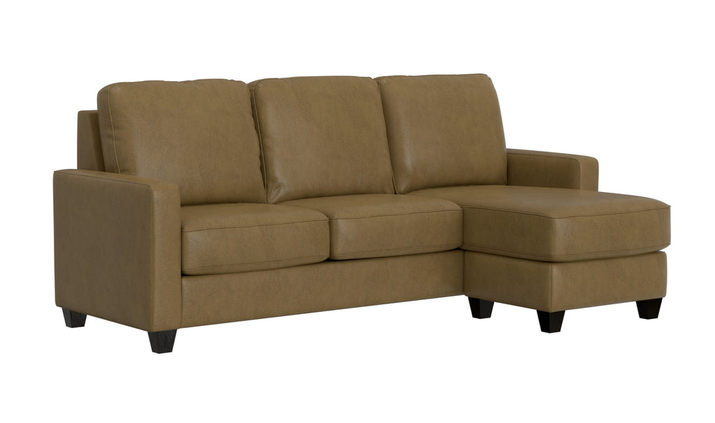 Brown 2-Piece Sofa with Chaise