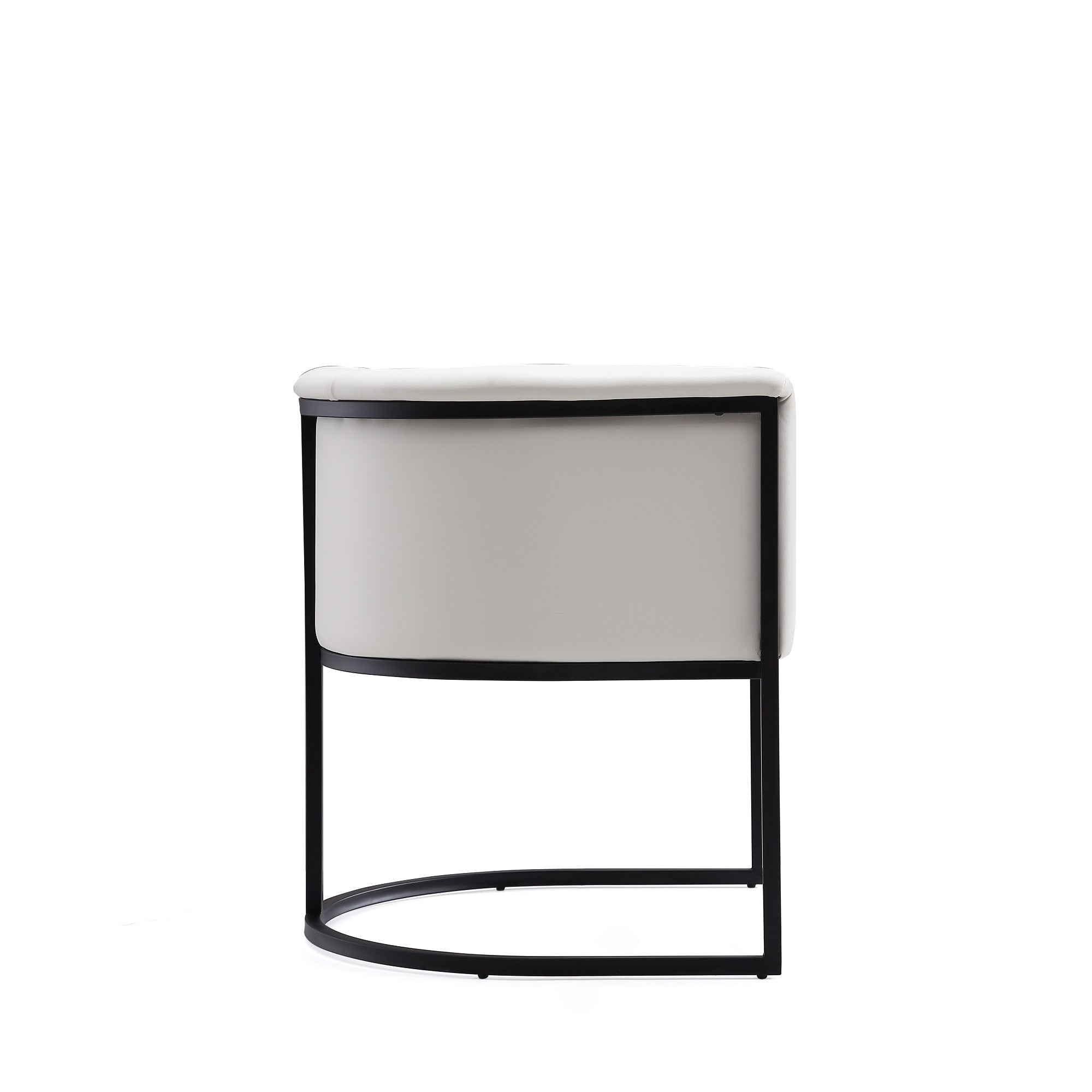 Cosmopolitan Metal Vegan Leather Dining Chair