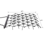 4FT Heavy-Duty Steel Drag Harrow