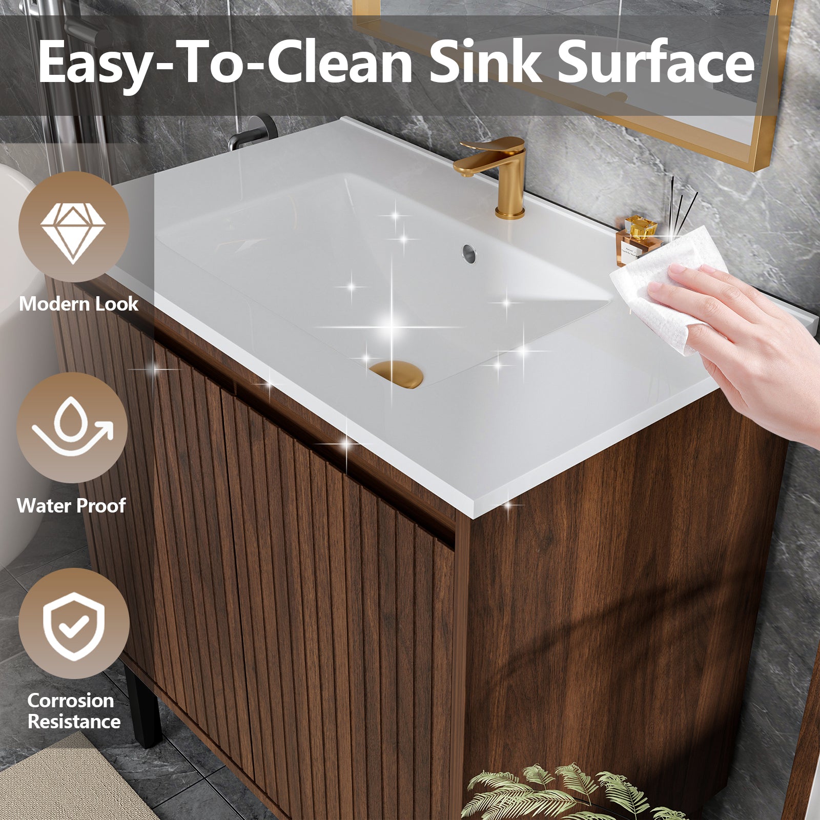 30 Inch Bathroom Vanity with Sink