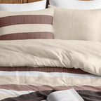 2-Piece Twin/Twin XL Stripe Textured Print Comforter Set