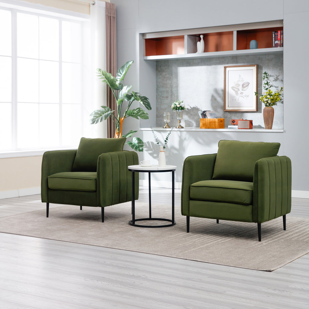 Velvet Accent Chair for Living Room