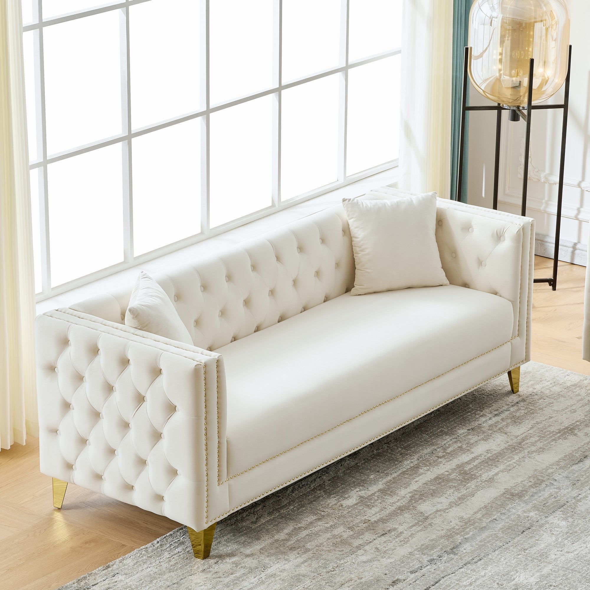 Chesterfield Velvet Sofa - 3 Seater