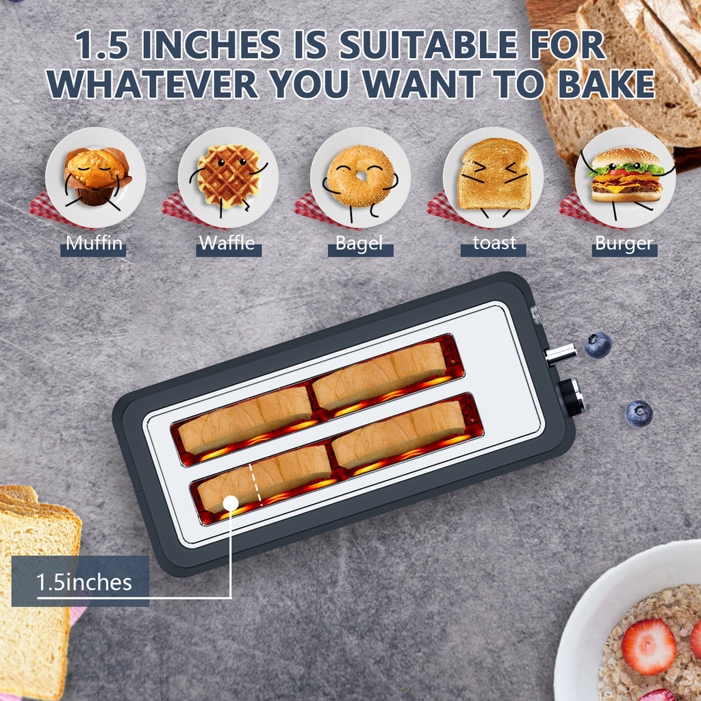 4-Slice Toaster with Warming Rack