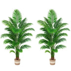Artificial Palm Tree 6ft, Large Fake Tropical Tree with 23 Fronds