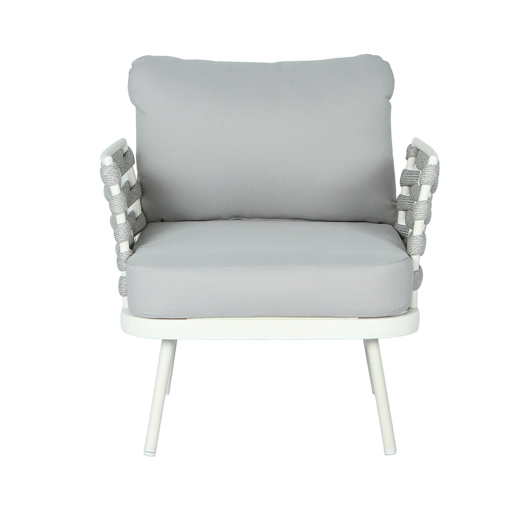 Mariano Steel 4-Pieces Conversation Set