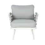 Mariano Steel 4-Pieces Conversation Set