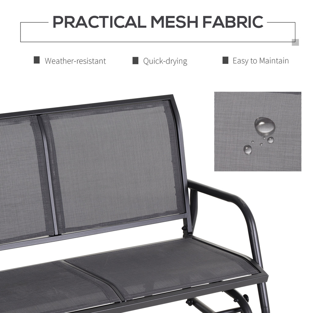 Outsunny 2-Person Outdoor Glider Bench