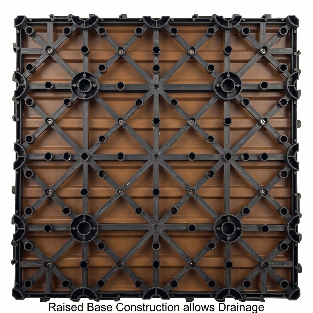 Interlocking WPC Deck Tiles 11.8"x11.8"