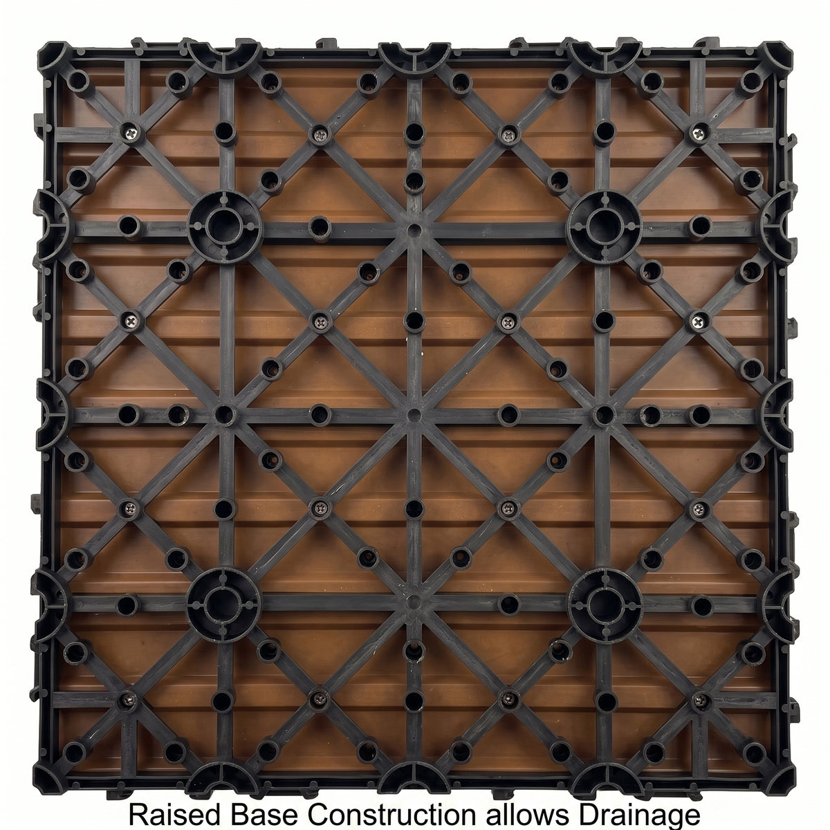 Interlocking WPC Deck Tiles 11.8"x11.8"