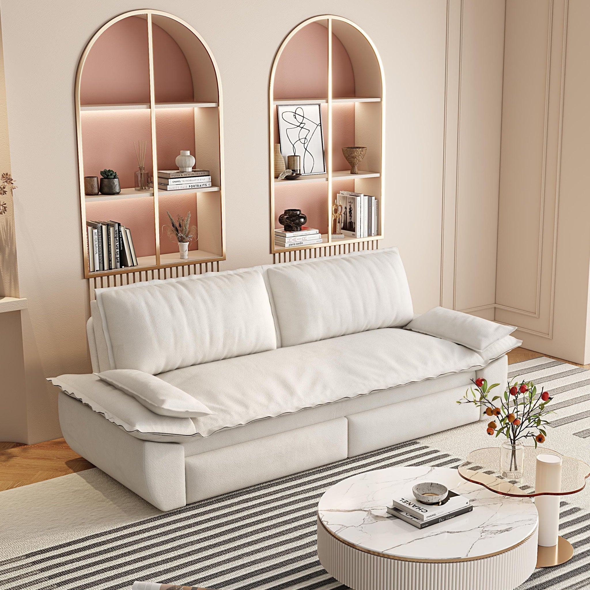 Queen Pull Out Sofa Bed, 3 In 1 Convertible Sleeper Sofa