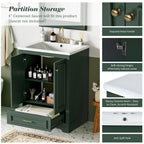 24'' Bathroom Vanity with Ceramic Sink Combo