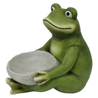 15'' Moss Frog Sculpture