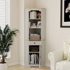 68" Tall Corner Cabinet