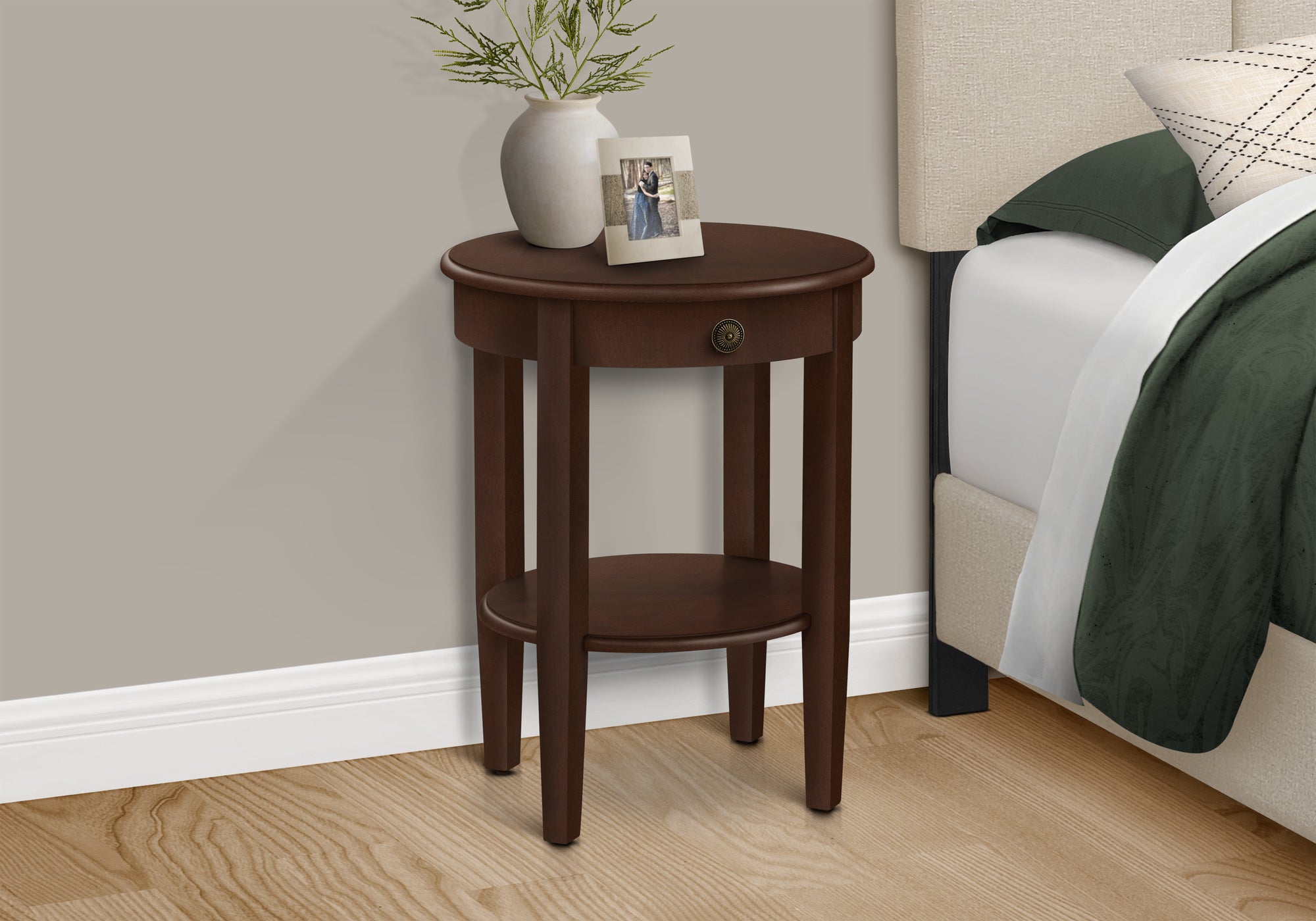 2-Tier Round Accent Table