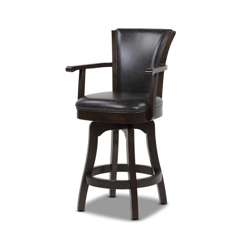 Williams 27in Swivel Counter Height Bar Stool, Vintage