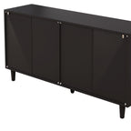 59 Inch 6-Drawer Rattan Storage Cabinet