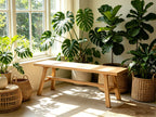 55" Farmhouse Wood Bench