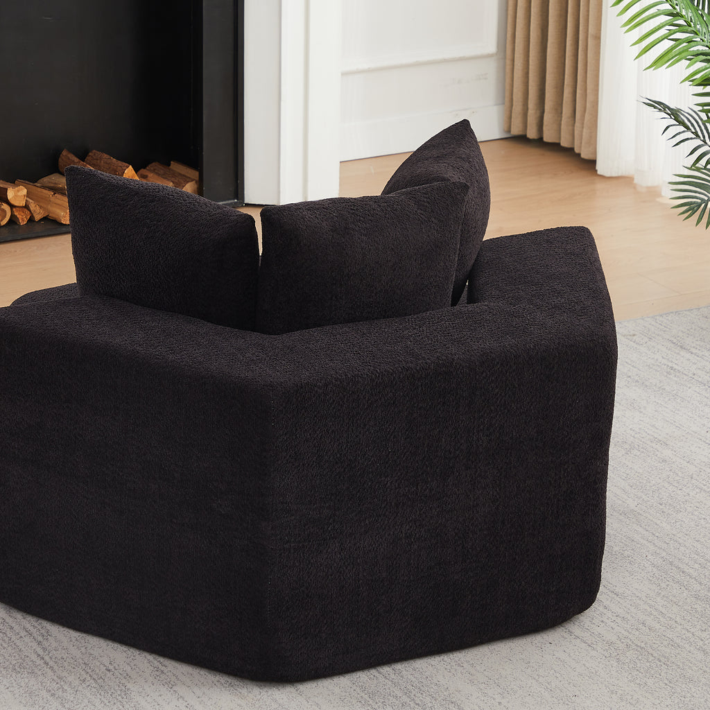 54-Inch Modern-Style Hexagonal Single Lounge Chair