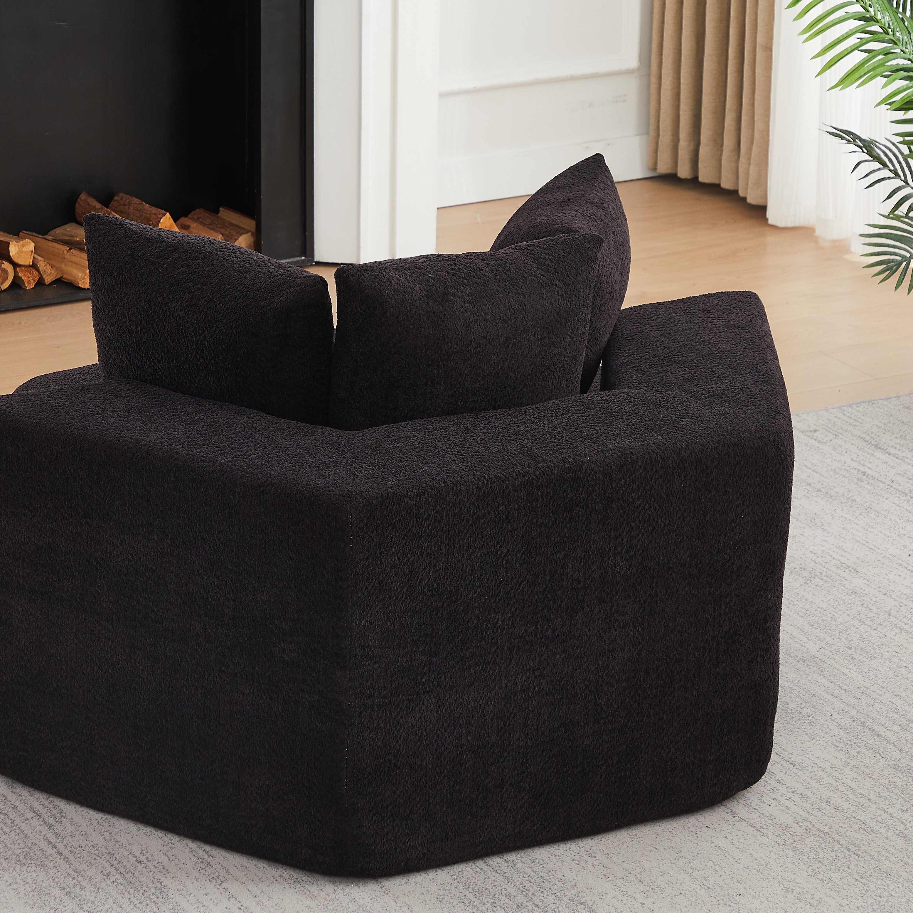 54-Inch Modern-Style Hexagonal Single Lounge Chair