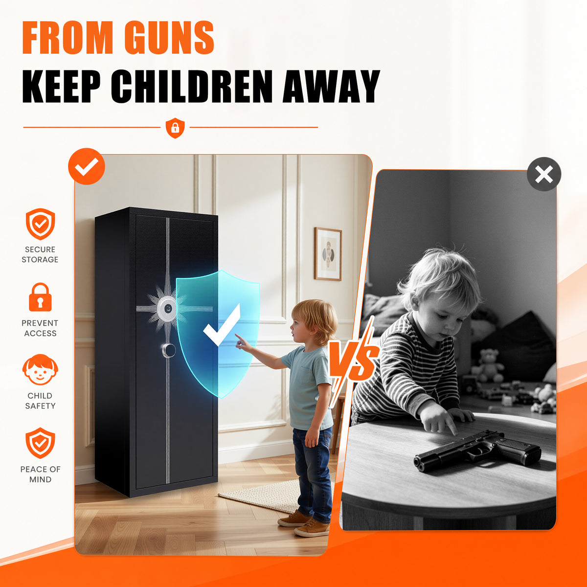 Biometric Large Gun Safe