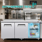 Orikool 72M IN Commercial Refrigerators Sandwich & Salad Prep Table