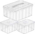 Clear Organizer Bins with Lids – Stackable Storage Containers for Home Organization