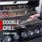 46-Inch 4-Burner Deluxe Stainless Steel Gas Outdoor Kitchen Grill