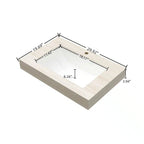 Roma Travertine-Pattern Sintered Stone Countertop with Ceramic Basin