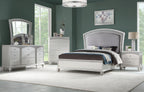 Maverick Fabric & Platinum Finish E. King Bed