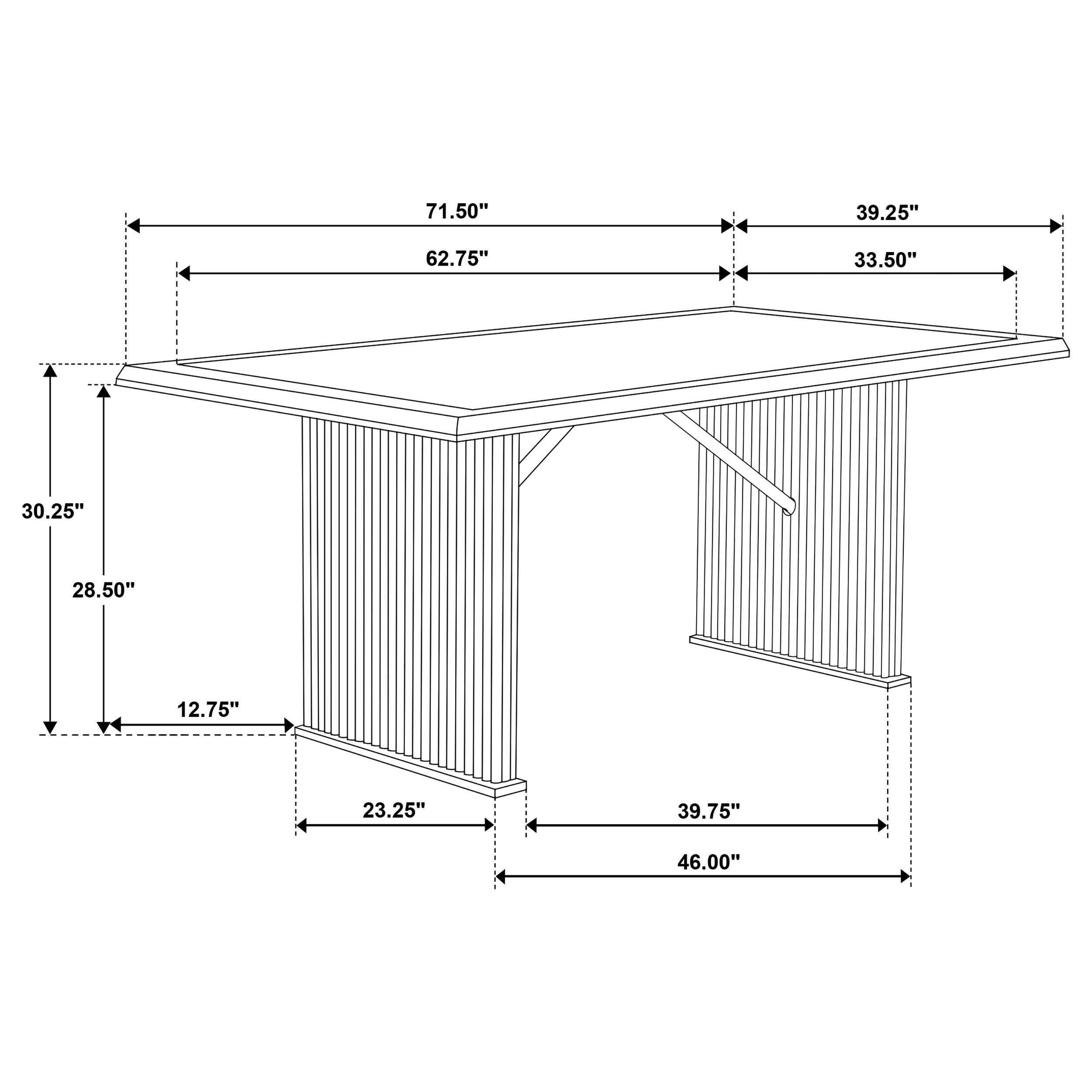 Wawona Transitional Dining Table