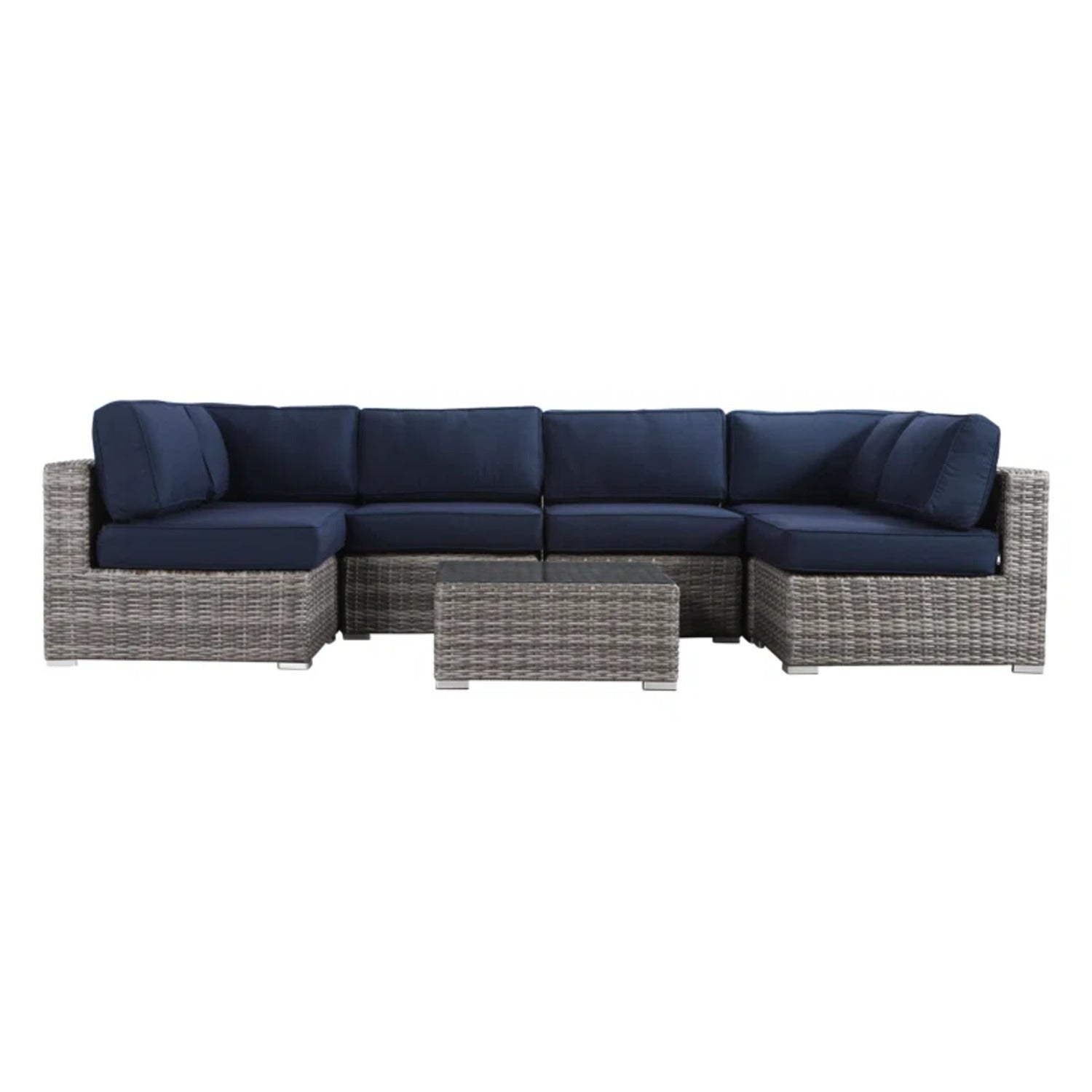 All-Weather Wicker 6-Person Outdoor Sofa Set