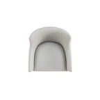 Gansevoort Wood Vegan Leather Armchair in Stone