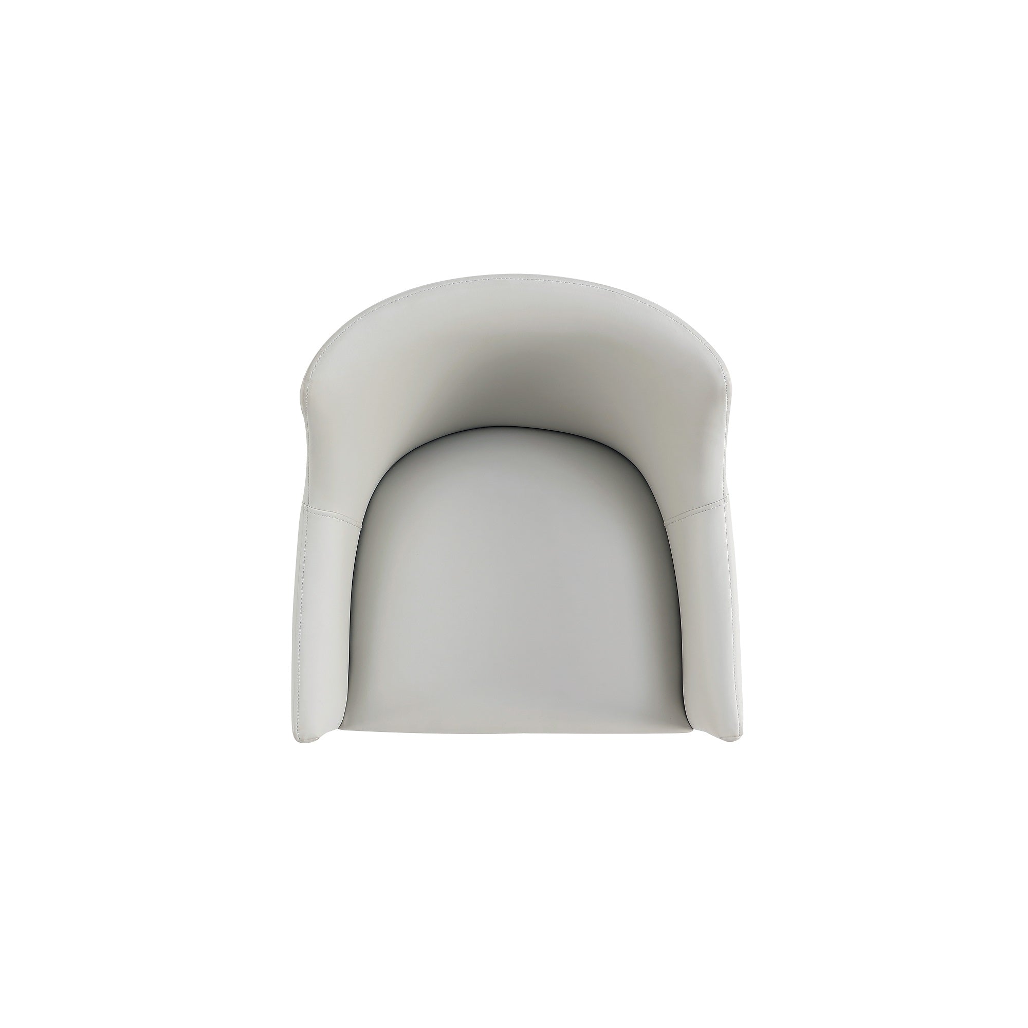 Gansevoort Wood Vegan Leather Armchair in Stone
