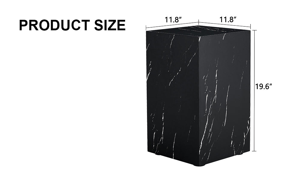 MDF Table - 11.8 x 11.8 x 19.6 Inch