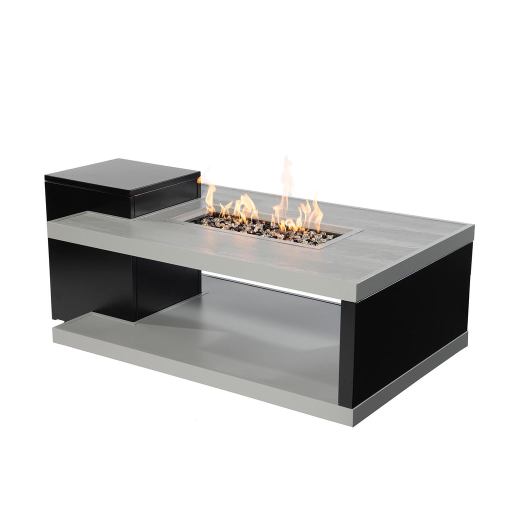 Aluminum  Fire Table, Rectangular